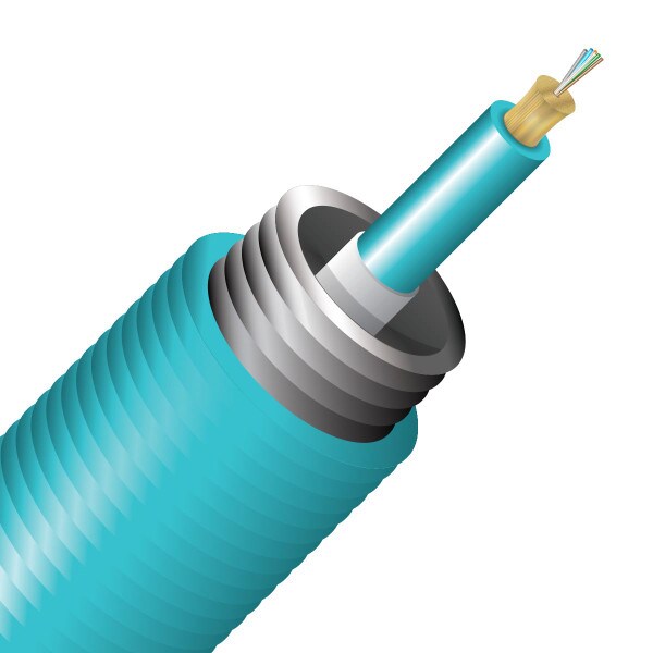 SSF™ 6 Strand OM3 Interlocking Armored Micro Distribution Plenum - 1000ft Spool